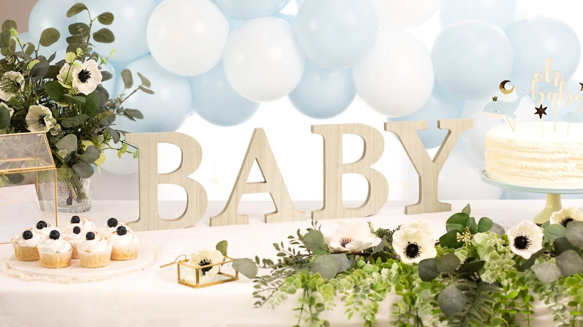 Houten Letters Baby van Partydeco koop je bij Partywinkel