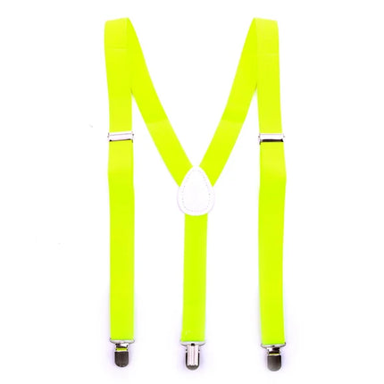 Neon Gele Bretels Effen