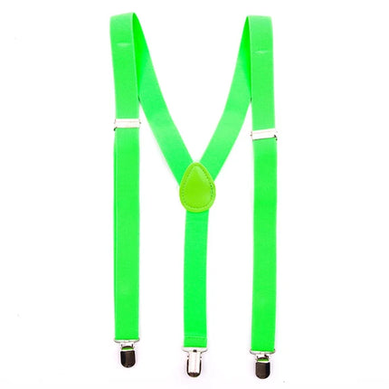 Neon Groene Bretels Effen