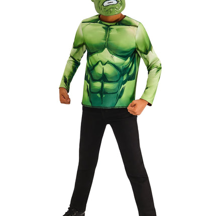 Hulk Reversible Shirt en Maskers Kind