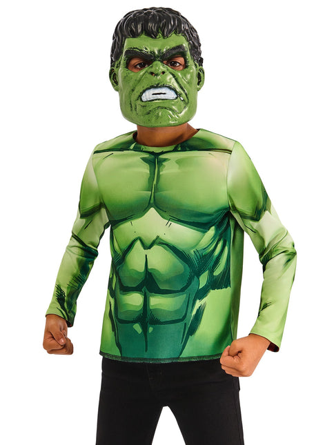 Hulk Reversible Shirt en Maskers Kind