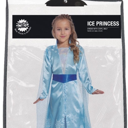 Ijsprinsessenjurk Elsa Kind Blauw van Fiestas Guirca koop je bij Partywinkel