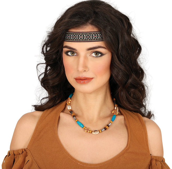 Indiaan Ketting van Fiestas Guirca koop je bij Partywinkel