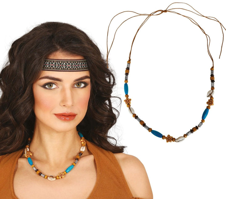 Indiaan Ketting van Fiestas Guirca koop je bij Partywinkel