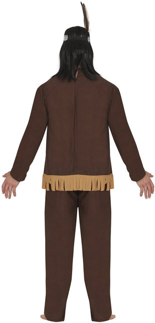 Indianen Kostuum Bruin Heren 2 delig van Fiestas Guirca koop je bij Partywinkel