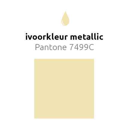 Ivoorkleur Reuze Ballon XL Metallic 91cm van Balloonia koop je bij Partywinkel