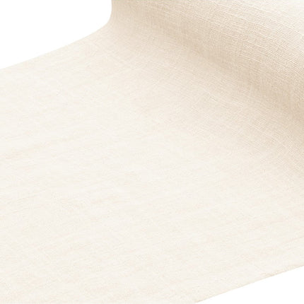 Ivoorkleurige Tafelkleed Katoen 2,4m van CHAKS koop je bij Partywinkel