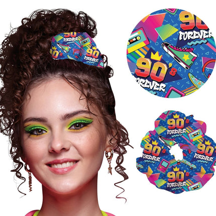 Jaren 90 Scrunchie van Fiestas Guirca koop je bij Partywinkel