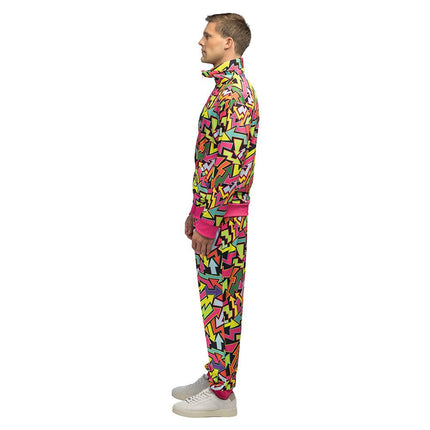 Jaren 90 Trainingspak Fout Gekleurd Heren Uv van Boland koop je bij Partywinkel