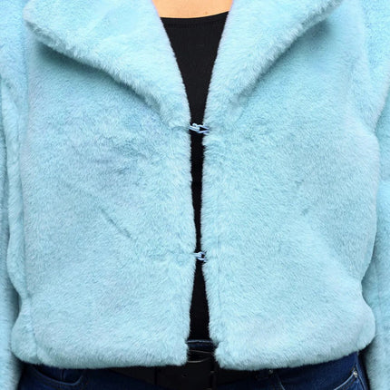 Jasje Fluffy rave lichtblauw (M/L) van Boland koop je bij Partywinkel