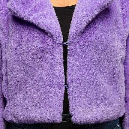 Jasje Fluffy rave lila (M/L) van Boland koop je bij Partywinkel