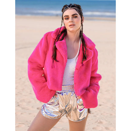 Jasje Fluffy rave neonroze (M/L) van Boland koop je bij Partywinkel