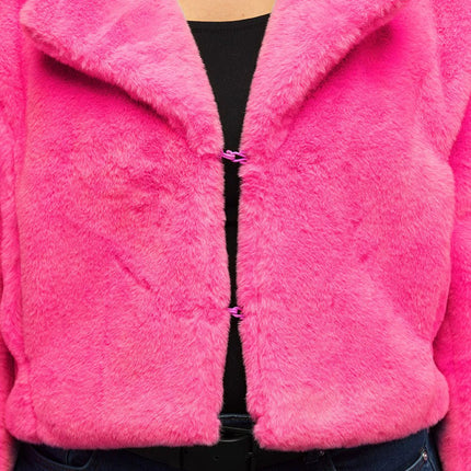 Jasje Fluffy rave neonroze (M/L) van Boland koop je bij Partywinkel