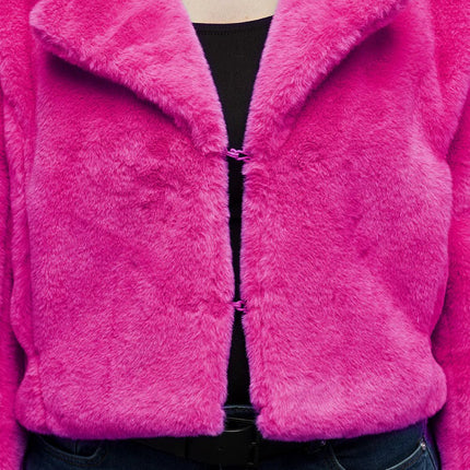 Jasje Fluffy rave roze (M/L) van Boland koop je bij Partywinkel