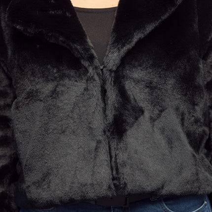 Jasje Fluffy rave zwart (M/L) van Boland koop je bij Partywinkel