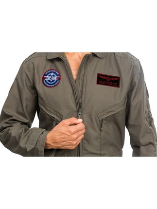 Straaljagerpiloot Jumpsuit Heren Olijfgroen