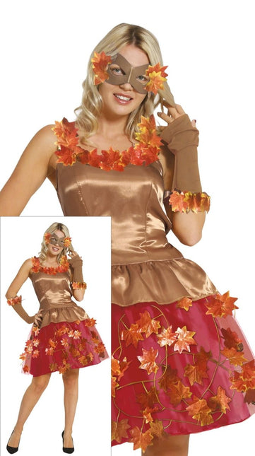 Jurk Bladeren Roze van Fiestas Guirca koop je bij Partywinkel