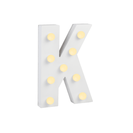 K Licht Letter 16,5cm van Paper Dreams koop je bij Partywinkel