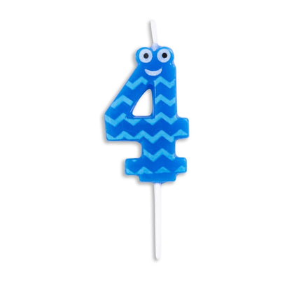 Kaars 4 Jaar Jongen 4,9cm van WeFiesta koop je bij Partywinkel