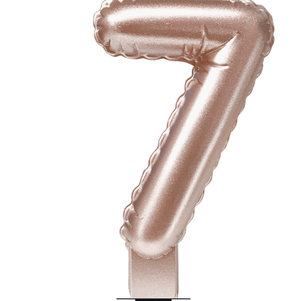 Kaars Folie Ballon Rose Goud 7 10cm van Paper Dreams koop je bij Partywinkel