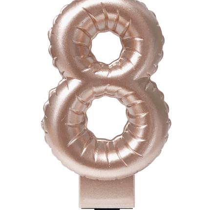 Kaars Folie Ballon Rose Goud 8 10cm van Paper Dreams koop je bij Partywinkel