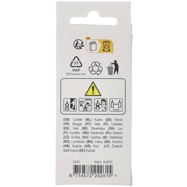 Kaars Pastel Cijfer 1 Meerkleurig van Folat koop je bij Partywinkel