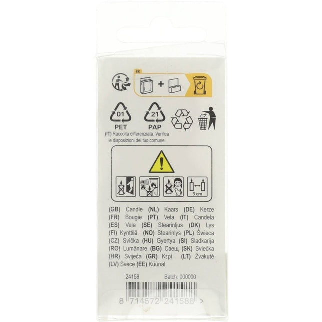 Kaars Simply Chique Gold Cijfer 8 van Folat koop je bij Partywinkel