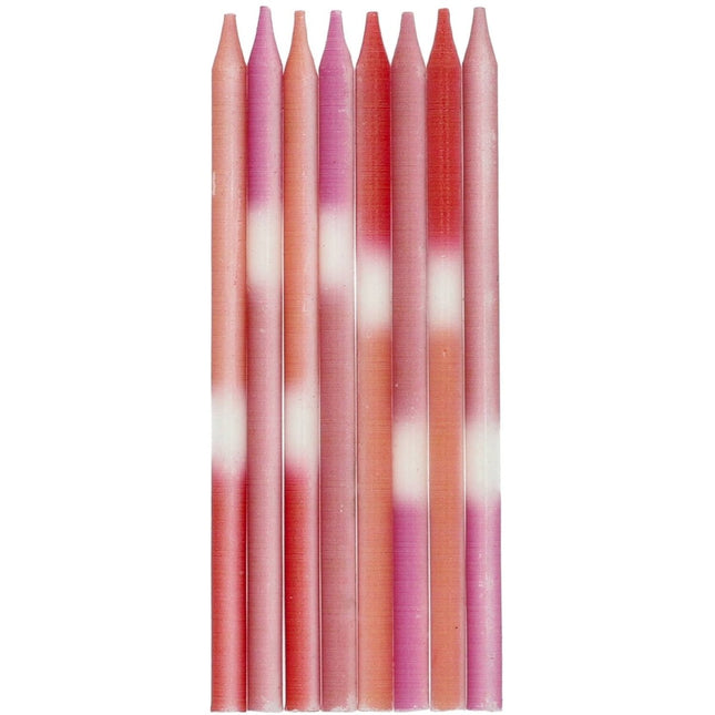 Kaarsen Pastel 8st van Folat koop je bij Partywinkel