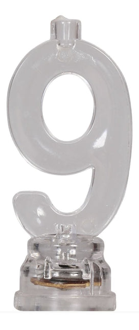 Kaarsenhouder 9 Jaar Led 13cm van Fiestas Guirca koop je bij Partywinkel