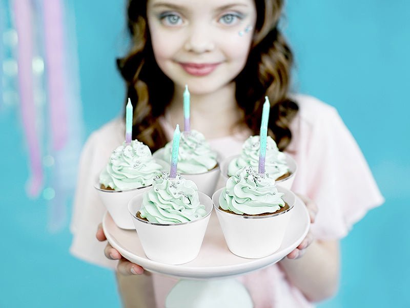 Kaarsjes Ombre 6cm 20st van Partydeco koop je bij Partywinkel