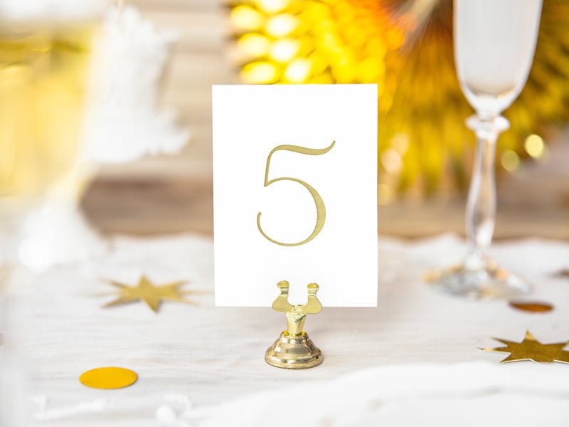 Kaarthouder Goud 4cm van Partydeco koop je bij Partywinkel