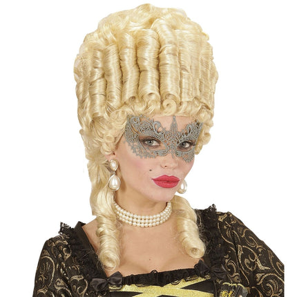 Kant Oogmasker Ivoorkleur van Widmann koop je bij Partywinkel