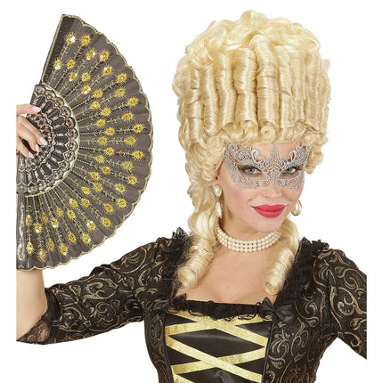 Kant Oogmasker Ivoorkleur van Widmann koop je bij Partywinkel