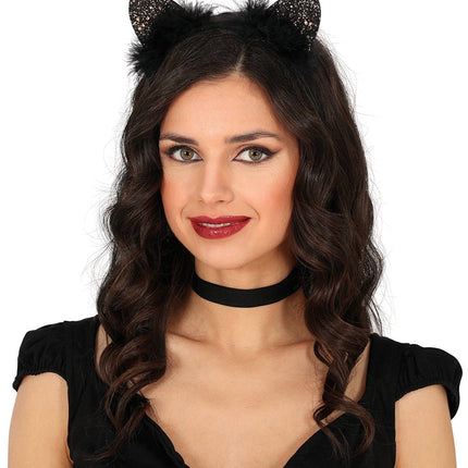 Kat Haarband Veren van Fiestas Guirca koop je bij Partywinkel