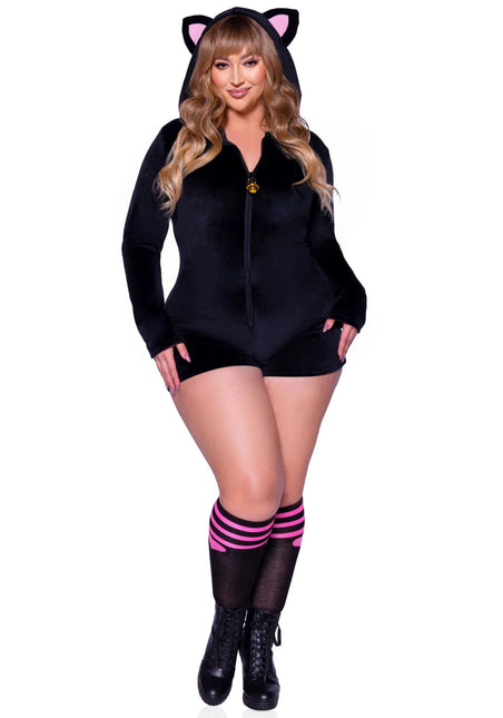 Kat Kostuum Zwart Dames Bodysuit Leg Avenue van Leg Avenue koop je bij Partywinkel