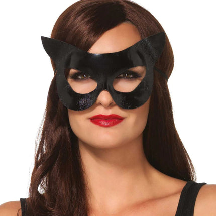 Kat Oogmasker Zwart Vinyl van Leg Avenue koop je bij Partywinkel