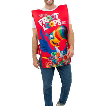 Kelloggs™ Froot Loops™ Cereal Verpakking Kostuum van Smiffys koop je bij Partywinkel