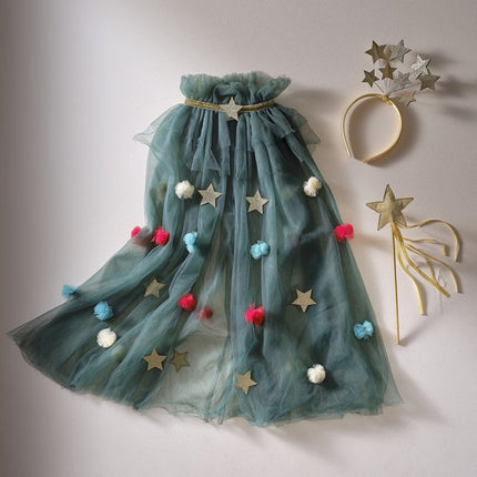 Kerst Cape Groen van Ginger Ray koop je bij Partywinkel