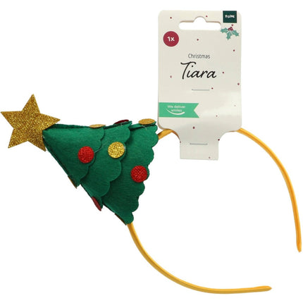 Kerst Haarband Kerstboom van Folat koop je bij Partywinkel