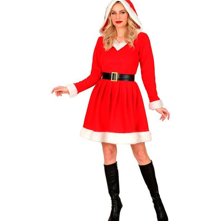 Kerst Jurk Rood Wit Dames van Widmann koop je bij Partywinkel