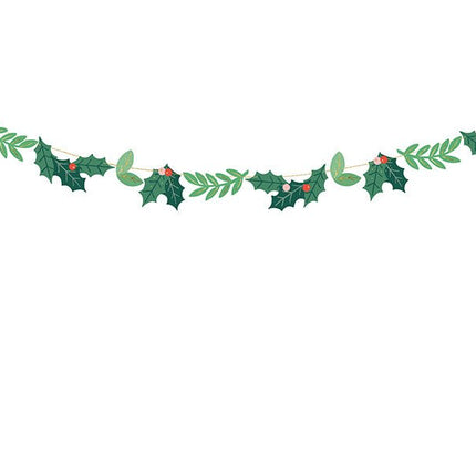 Kerst Slinger Hulst 1,5m van Partydeco koop je bij Partywinkel