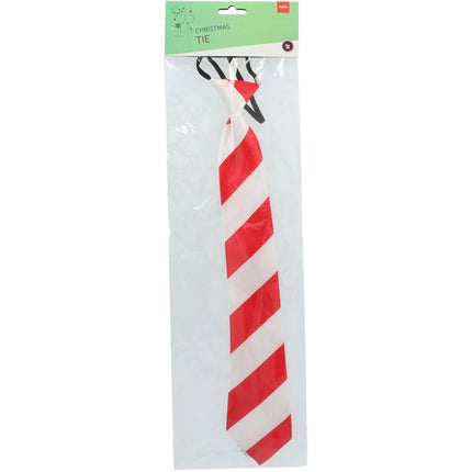 Kerst Stropdas Rood Wit van Folat koop je bij Partywinkel