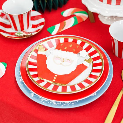 Kerstman Servetten 16cm 20st van Partydeco koop je bij Partywinkel