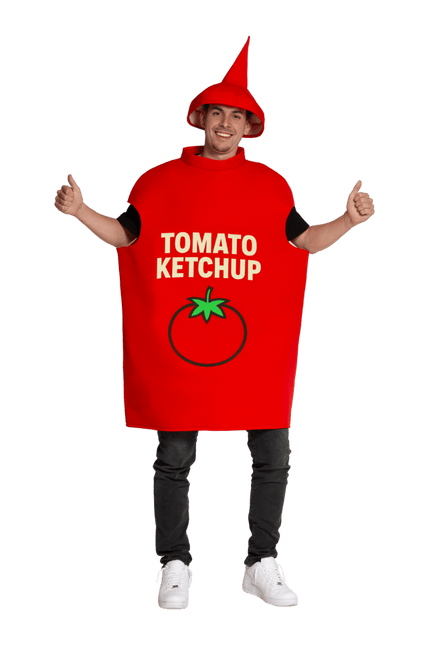 Ketchup Fles - One Size van Partychimp koop je bij Partywinkel