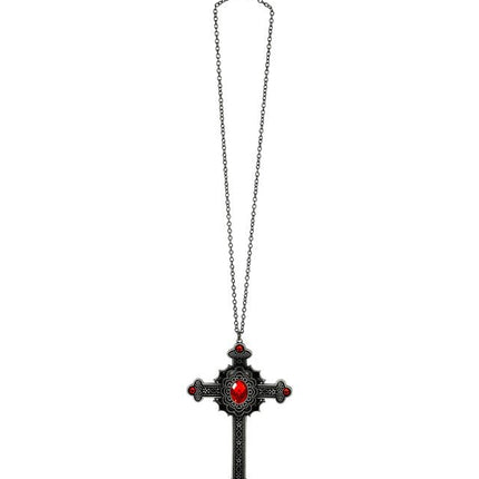Ketting Kruis Rode Juwelen van Widmann koop je bij Partywinkel