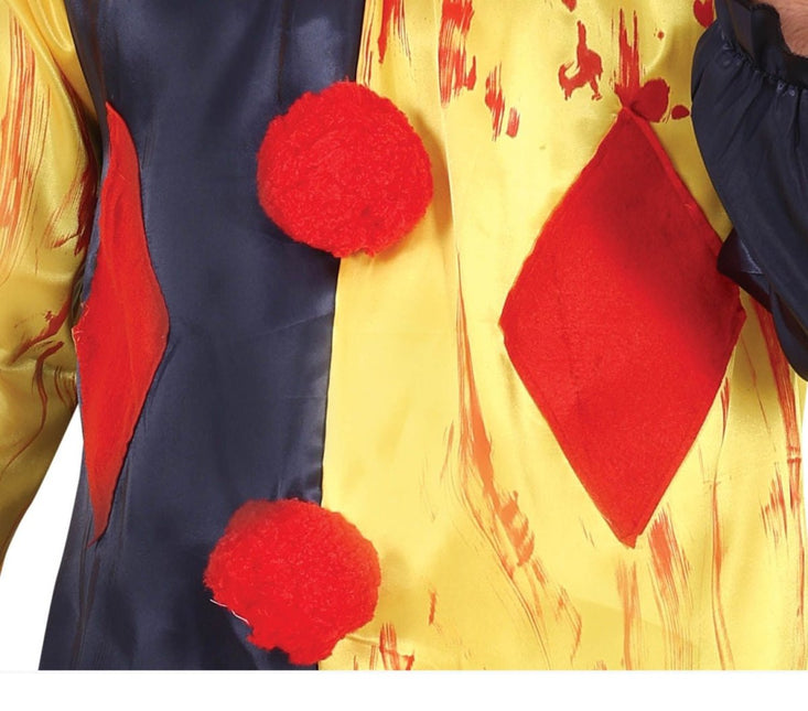 Killer Clown Halloween Kostuum Heren Geel van Fiestas Guirca koop je bij Partywinkel
