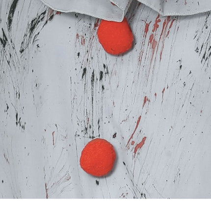 Killer clown Halloween Kostuum Heren Grijs van Fiestas Guirca koop je bij Partywinkel