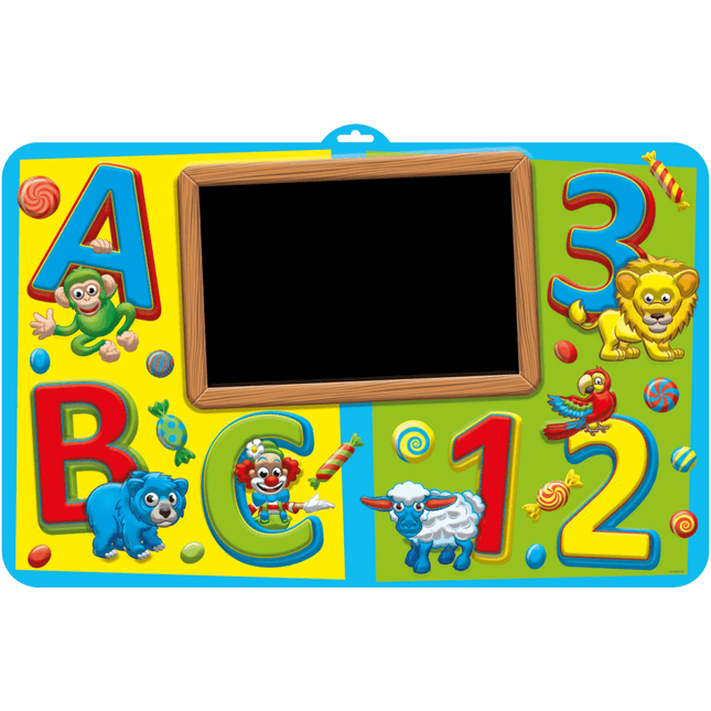Kinderfeestje ABC Beschrijfbaar Deurbord - 58x38cm van Folat koop je bij Partywinkel
