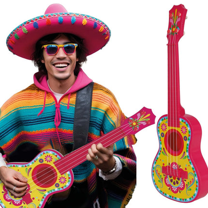 Kleine Mexicaanse Gitaar 54 cm van Fiestas Guirca koop je bij Partywinkel