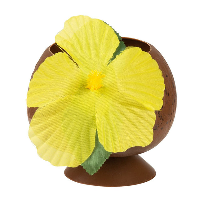 Kokosnoot Beker Hawaii Plastic 10cm van Boland koop je bij Partywinkel